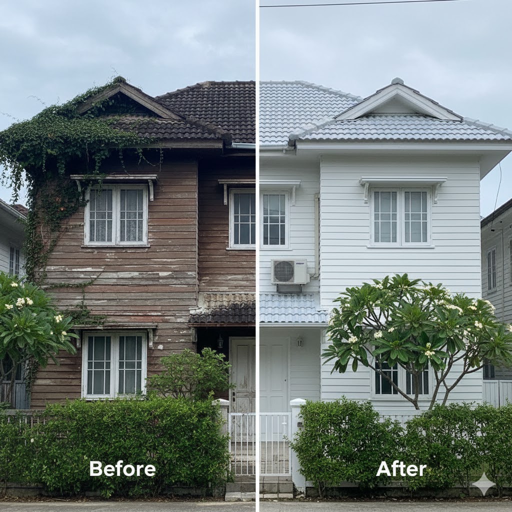 ขั้นตอนการรีโนเวทบ้านเก่าให้กลับมาดูใหม่ พร้อมระบบกันความร้อน